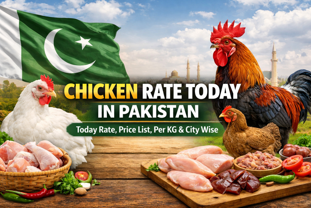Chicken Rate Today in Pakistan – Today Rate, Price List, Per KG & City Wise